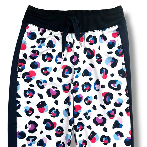 Hanna Andersson Girls Black White Cheetah Spot Jogger Sweatpants Size 8 - Picture 3 of 7